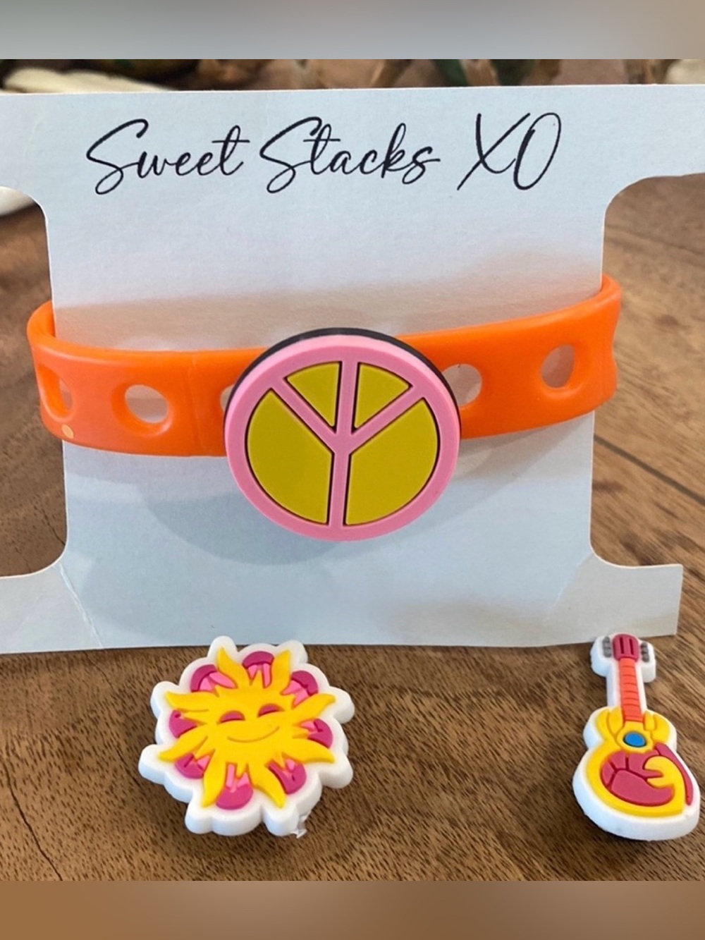 Stay Groovy Jelly Pop Bracelet in Orange